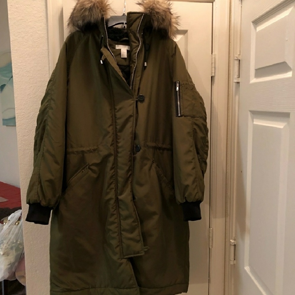 H&M olive green winter/bomber jacket